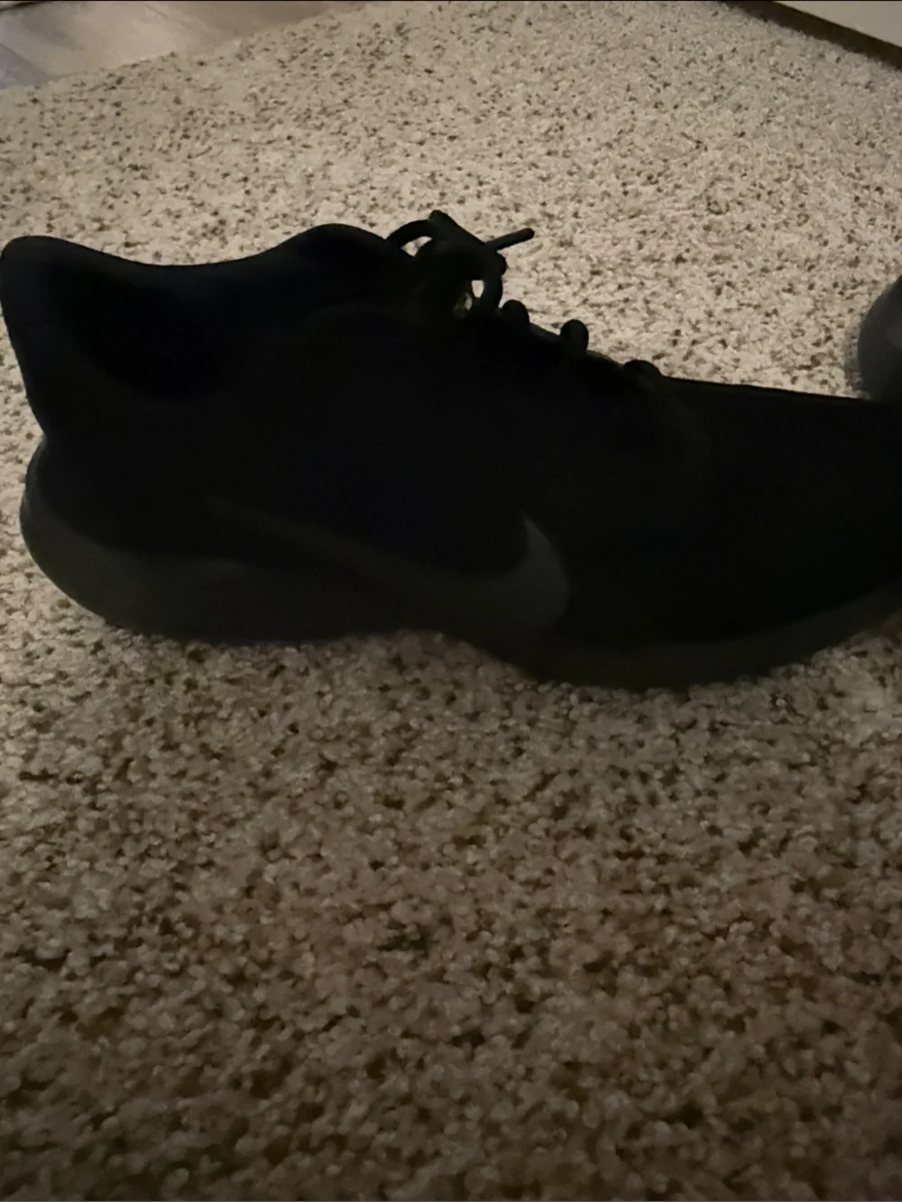 Men’s Nike Flex Black Low-Profile Mesh Lace-Up Sneakers-size 10.5